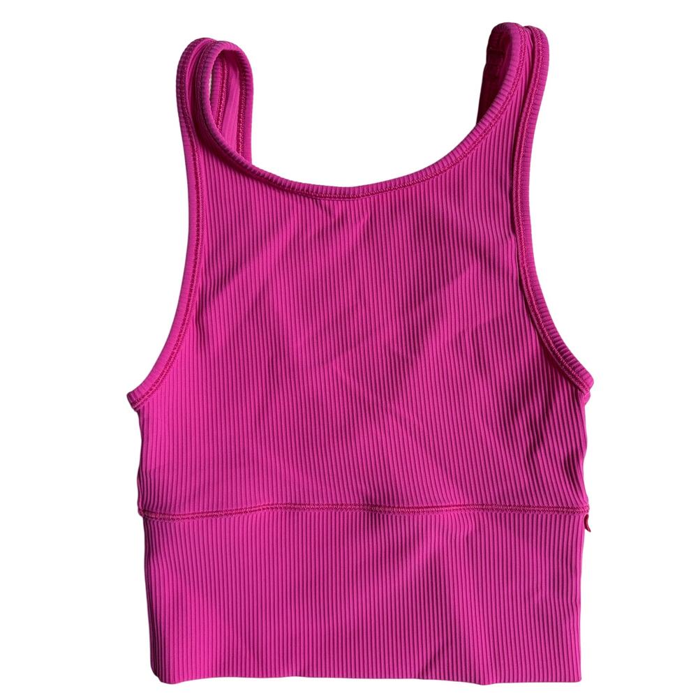 Lululemon Power Pivot Tank Top *Rib (Sonic Pink) - Size 2 (?)